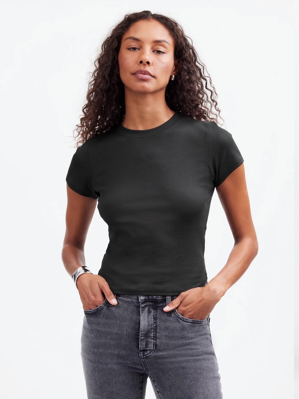 Madewell (Re)generative Cotton Ribbed Crewneck Tee